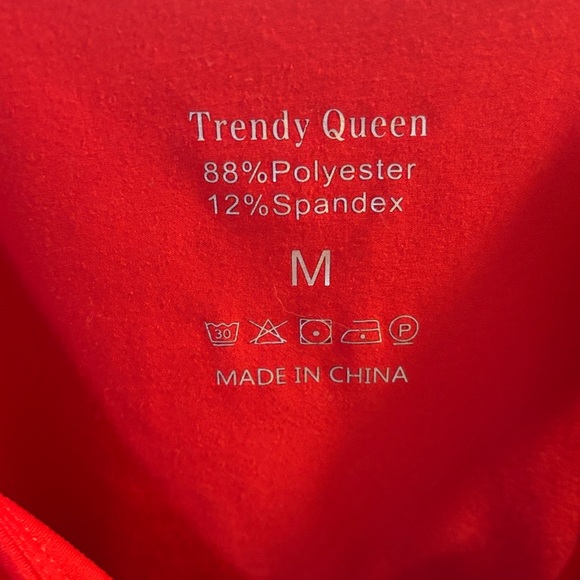 Red Ruched Women's Top - Picture 2 of 5